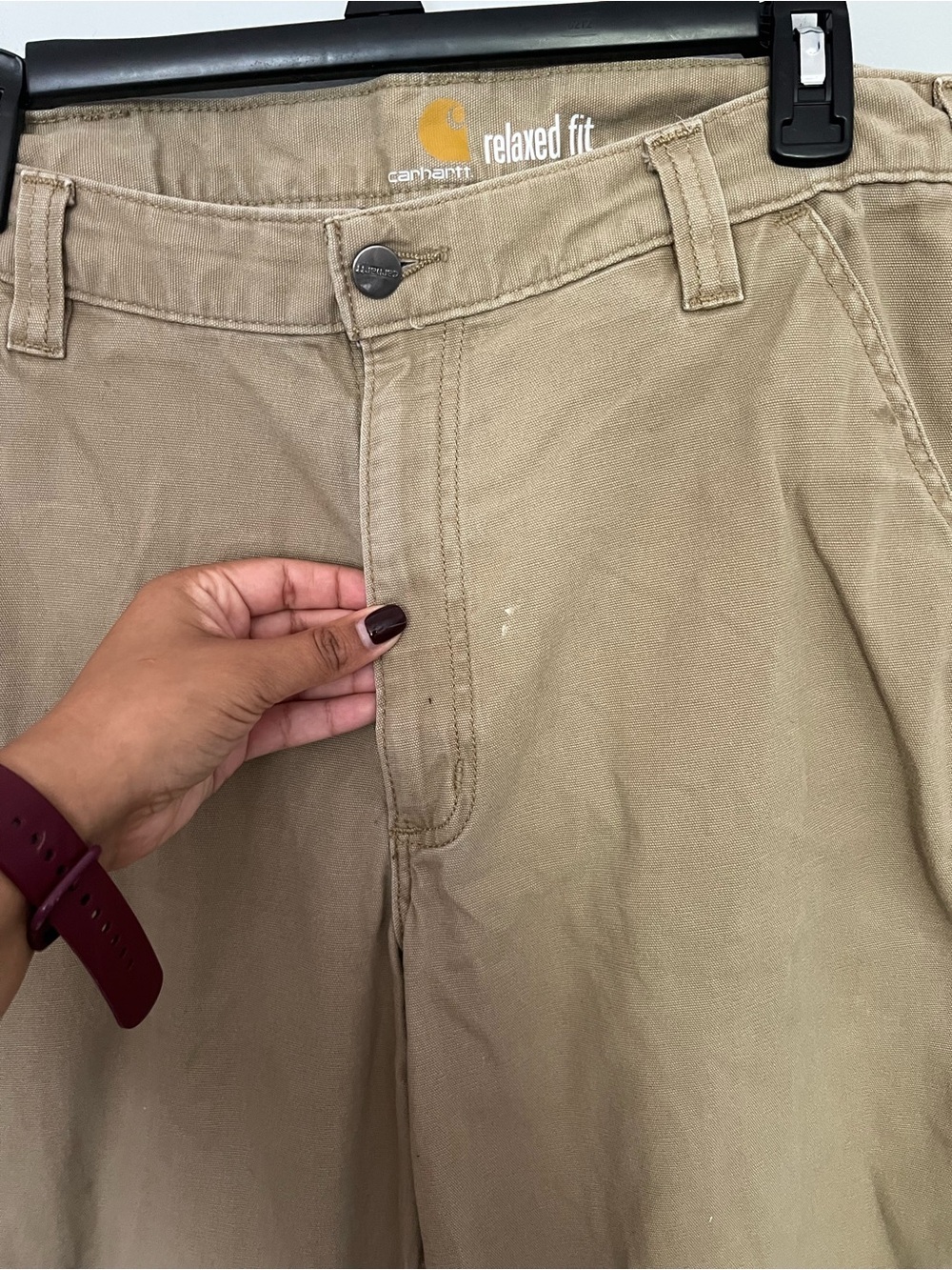 Carhartt Relaxed Fit Men’s Chino Pants in Khaki size 36X34 - Picture 2 of 10